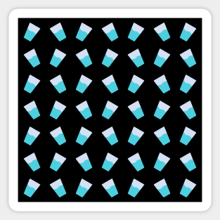 Hydro Homies Water Glass Tessellation Pattern Sticker